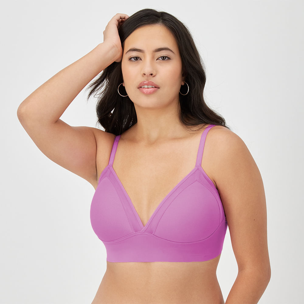 BRALETTE TRIANGULAR CON DETALLE EN MESH