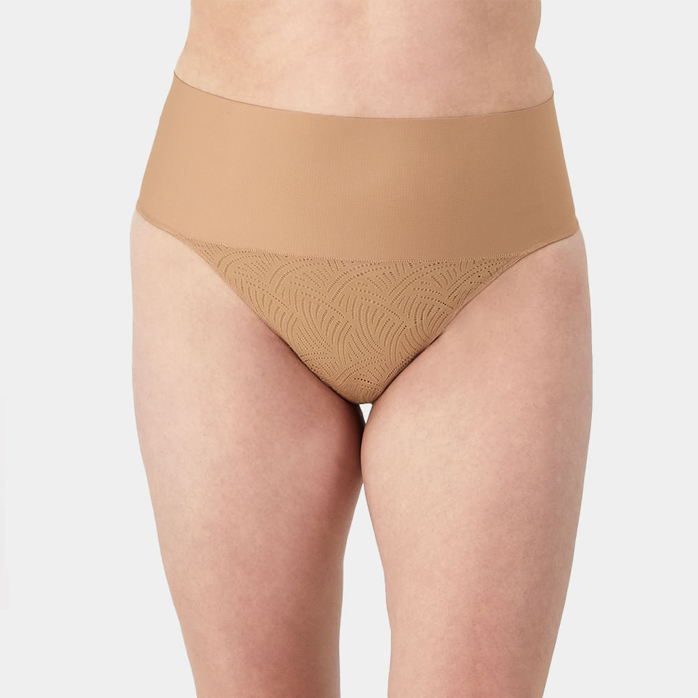 TANGA DE ENCAJE CON CONTROL ABDOMINAL